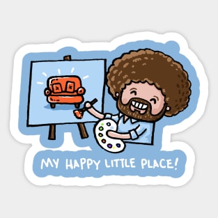 happy little place inside Sticker